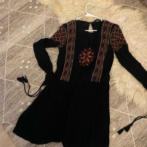 Zara embroidered dress